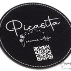 Rond / Argent sur Noir