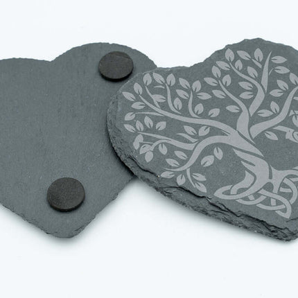 Posavasos de Pizarra Corazón Personalizados