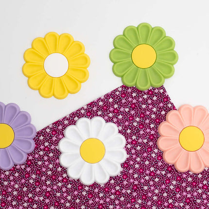 Posavasos de Silicona Margaritas de Colores (Pack de 5)