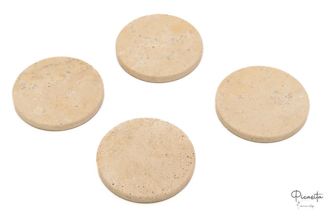 Posavasos Personalizados de Marmol Travertino