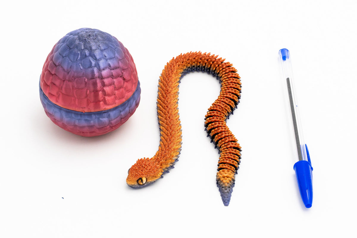 Serpiente 3D con Huevo