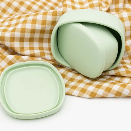 Tupper de Silicona Personalizados Pequeños (600ml + 400ml) Verde