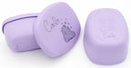 Lot lilas de deux boîtes avec prénom et dessin