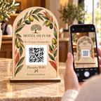 Simulation de Pancarte botanique avec QR Wi-Fi · mise en situation